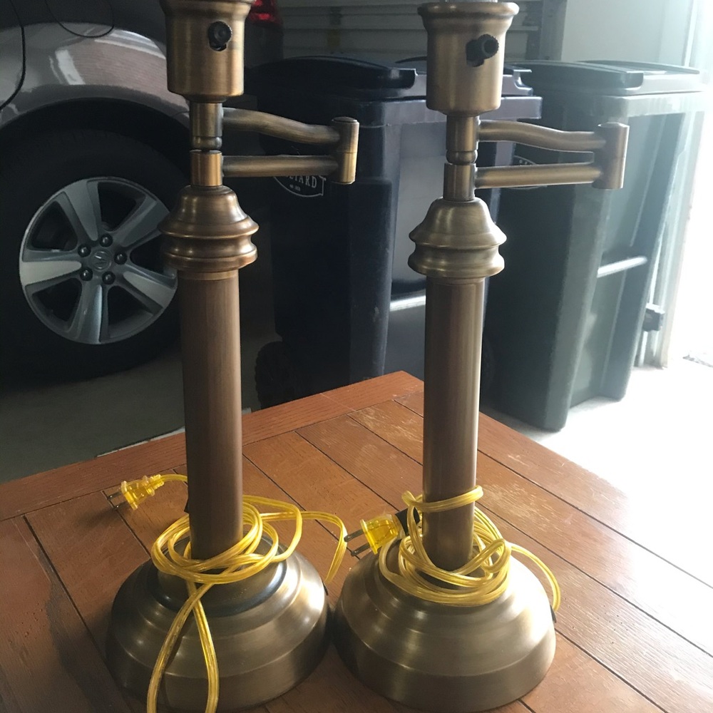 Brass table lamps